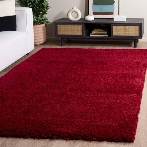 SAFAVIEH California Shag 5'3" x 7'6" (Red)