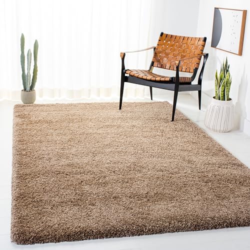 SAFAVIEH Milan Shag Accent Rug - Dark Beige