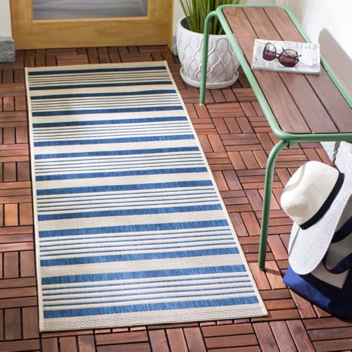 SAFAVIEH Courtyard 2'3" x 8' Navy