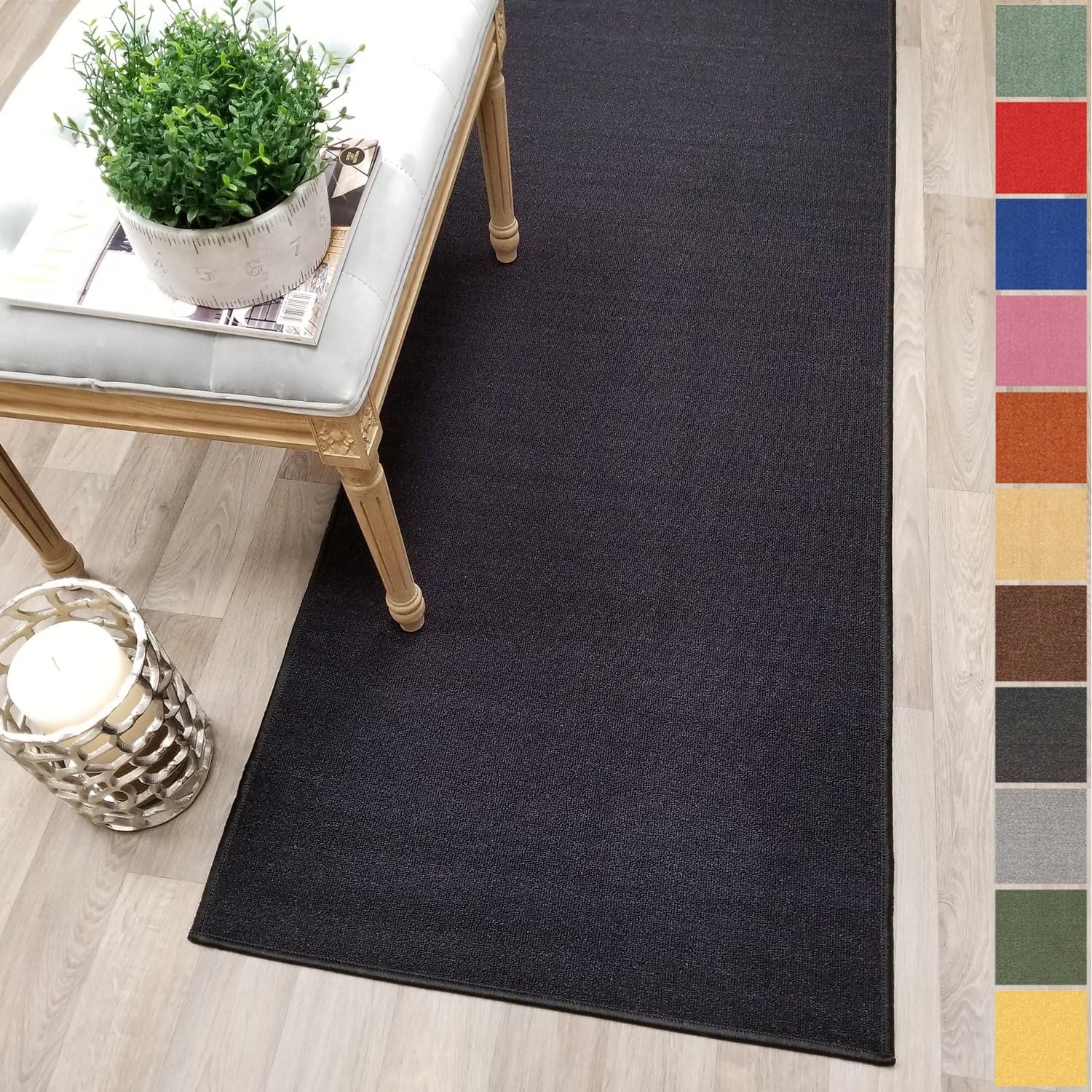 Kapaqua Custom Size Black 22in x 12ft