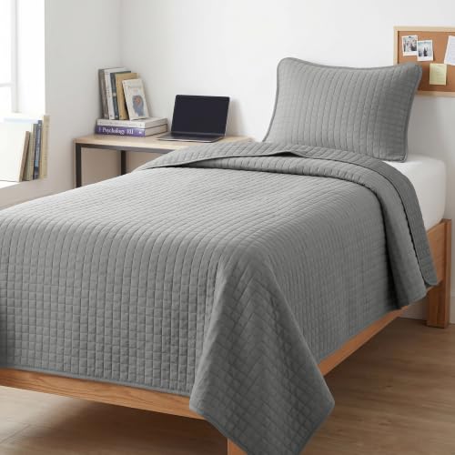 Southshore Twin XL Quilt (Steel Grey)