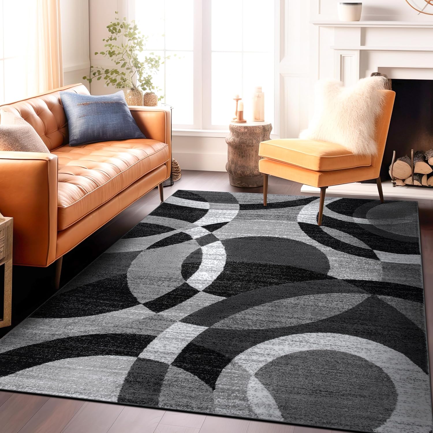 Rugshop Gray Modern Geometric