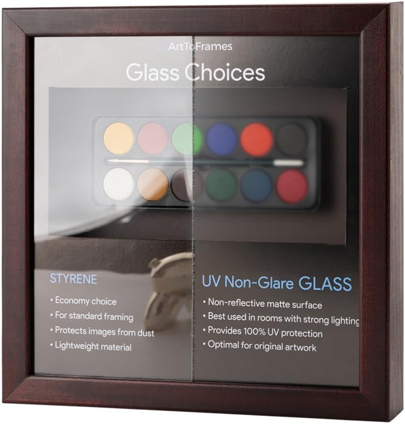 ArtToFrames 7x17 Replacement UV Non-Glare Glass for Picture and Poster Frames (Clear-17)