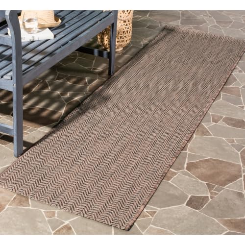 SAFAVIEH Courtyard 2'3" x 12' Brown/Beige