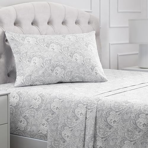 Mellanni Twin XL Iconic Sheets (Paisley Gray)