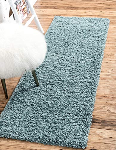 Unique Loom Solid Shag (Light Slate Blue)