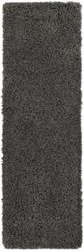 Unique Loom 2' x 6'5" Graphite Gray