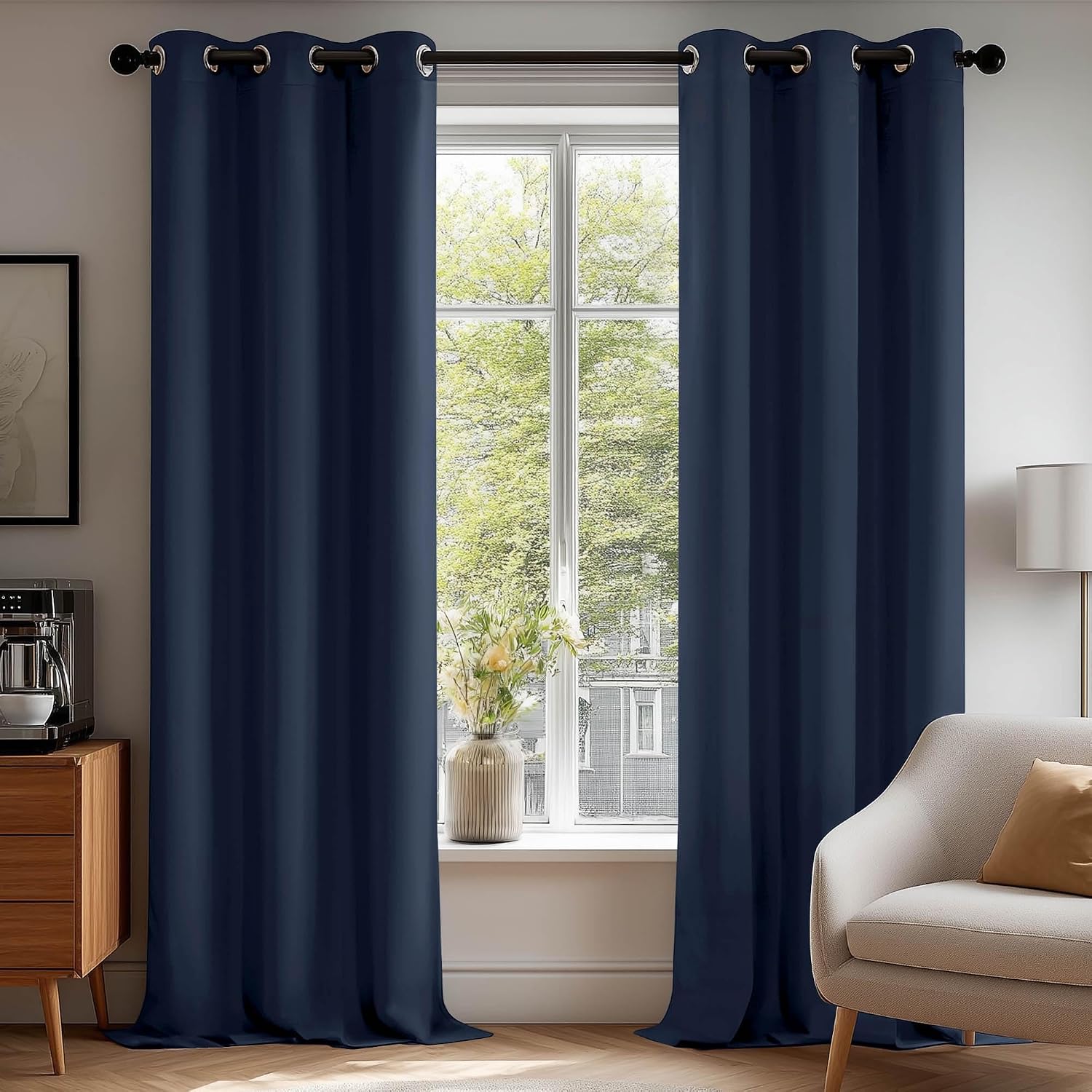Deconovo Blackout Curtains (Navy)