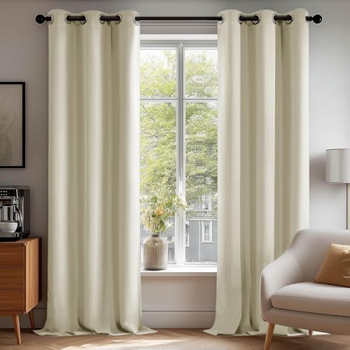 Deconovo Beige Thermal Drapes