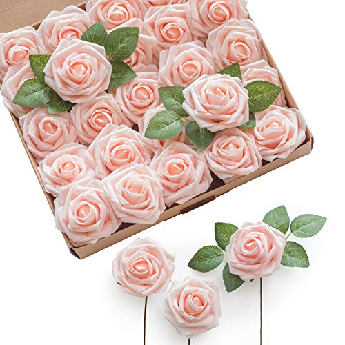 Ling's moment 50Pcs Pink Roses
