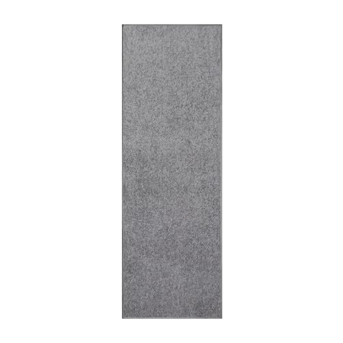 Ambiant Pet Friendly Solid Color Area Rugs Grey - 2' x 12' Runner, Indoor, Stain Resistant, Perfect for Living Room, Bedroom, Dining Room, Entryway, Pet & Kids Friendly Rug, Wedding, Made in USA