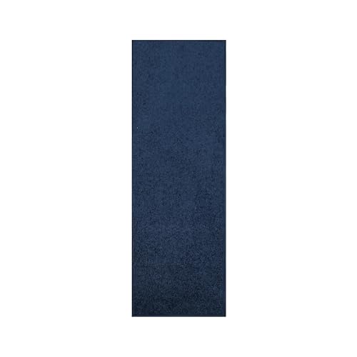 Ambiant Pet Friendly Solid Color Area Rugs Navy - 2' x 12' Runner, Indoor, Stain Resistant, Perfect for Living Room, Bedroom, Dining Room, Entryway, Pet & Kids Friendly Rug, Wedding, Made in USA
