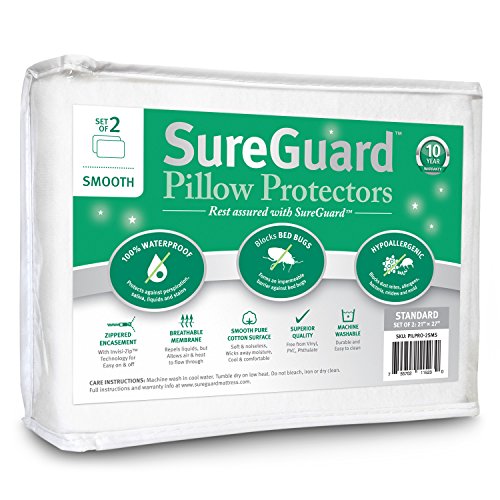 SureGuard Standard Smooth Pillow Protectors