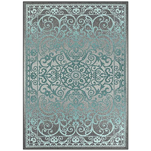 Maples Rugs Pelham 5 x 7, Blue/Grey