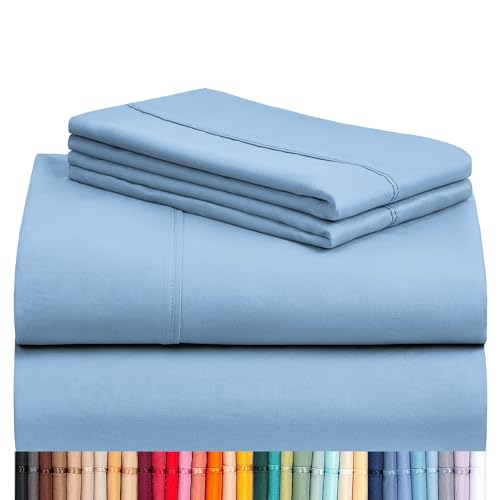 LuxClub 4 PC Cal King Microfiber Sheets (Budget)