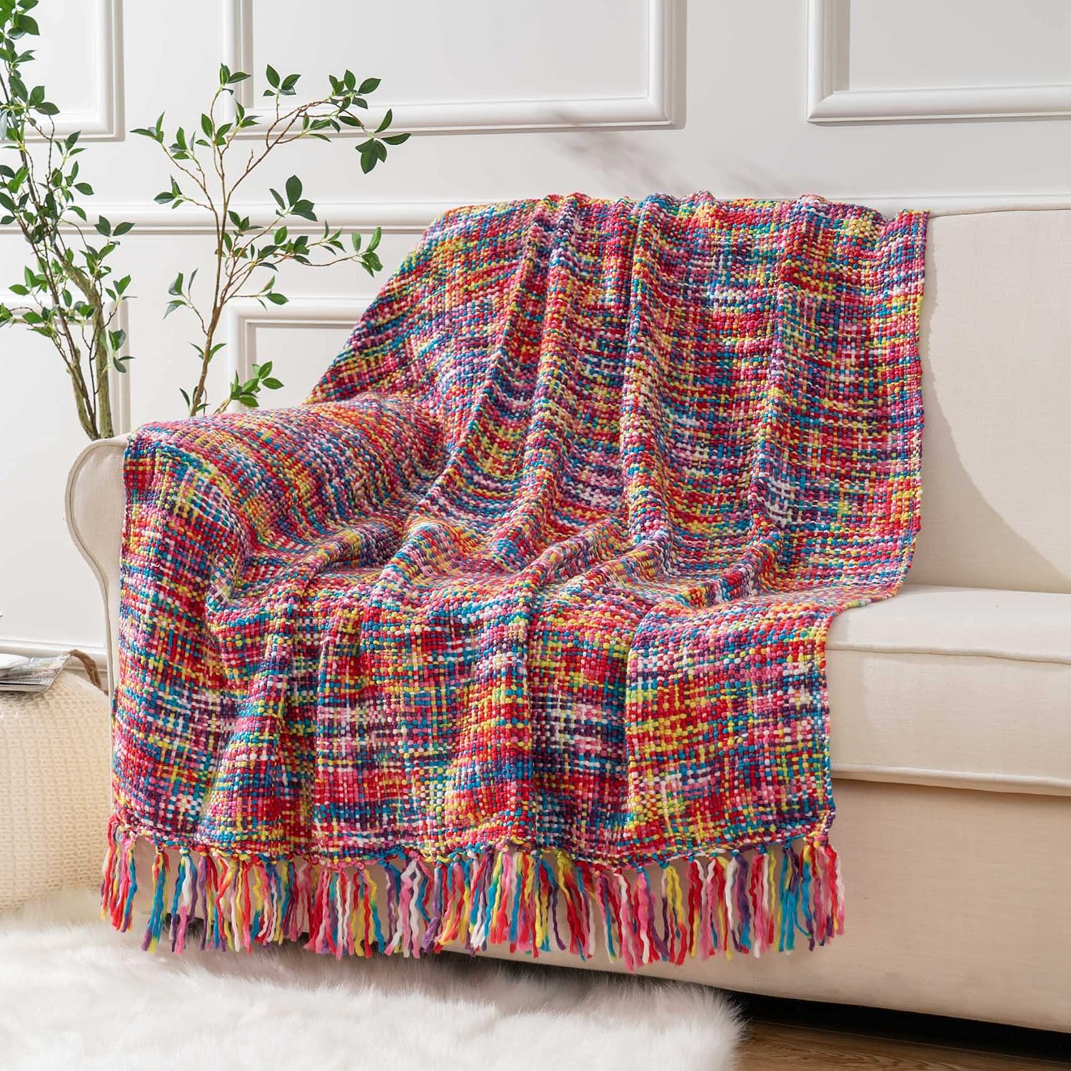 BATTILO HOME Multicolor Throw