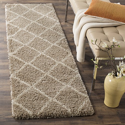 SAFAVIEH Hudson Shag 2'3" x 6' Beige & Ivory