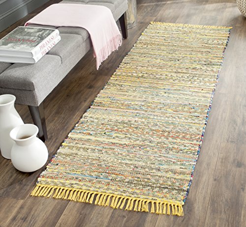 SAFAVIEH Rag Rug Collection Runner Rug - Cotton