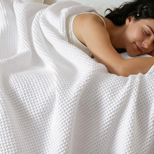 PHF Waffle Weave Blanket — White