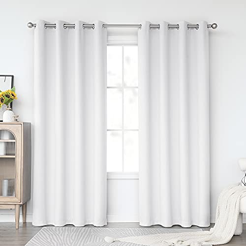 KEQIAOSUOCAI Greyish White Curtains