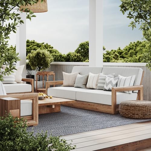 nuLOOM 6' x 9' Solid Hand Braided Indoor/Outdoor Area Rug, Pet-Friendly, High Traffic, Weather Resistant, for Patio, Balcony, Bedroom, Living, Dining Room, Wynn Navy