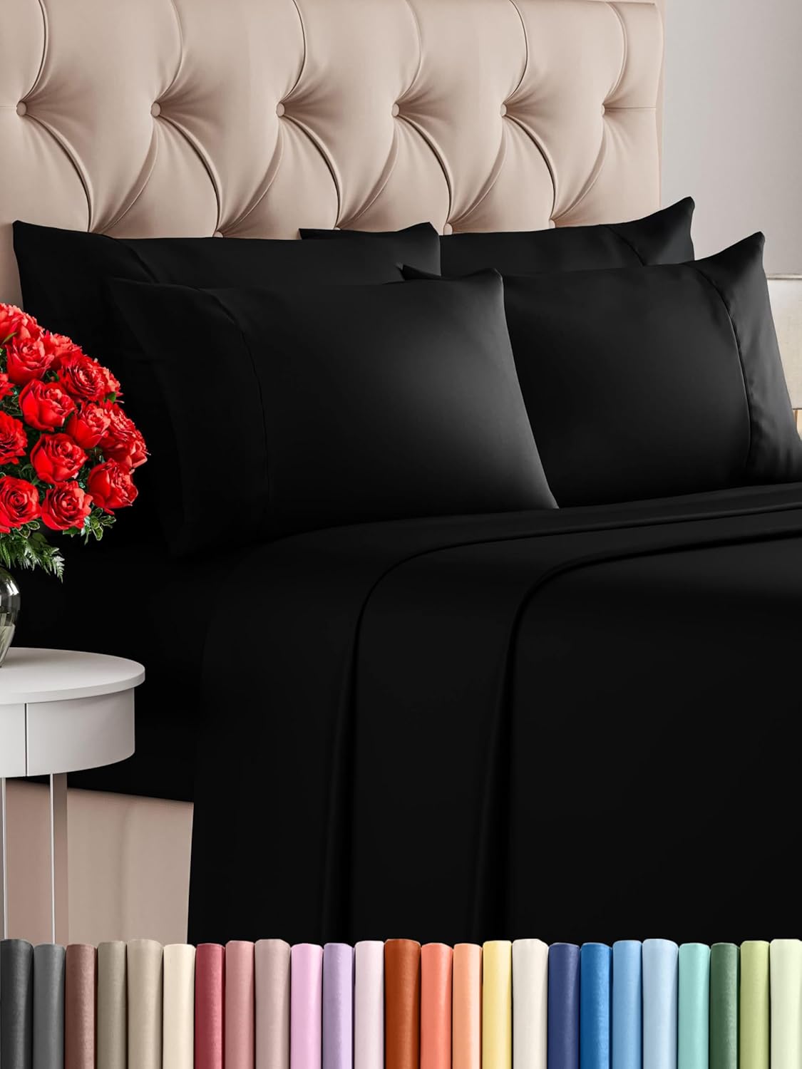 Full Sheet Set 6 Piece - Black