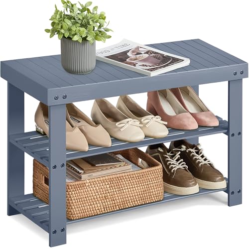 SONGMICS 3-Tier Bamboo (Grey)