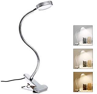 wanjiaone Study Desk Lamp with USB Charging Port&Screen&Calendar&Color Night Light, Kids Dimmable LED Table Lamp with Pen Holder&Clock, Reading Light for Students,10W