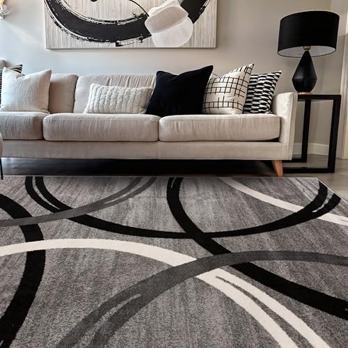 Rugshop Wavy Circles 5'3" x 7'3"