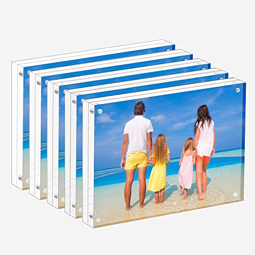Meetu Acrylic Picture Frame 5x7 (5 Pack)