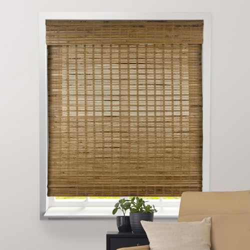 ARLO BLINDS Sheer Bamboo Roman Shades 42.5 x 60