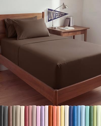 Extra Deep Twin XL Sheet Set - Brown