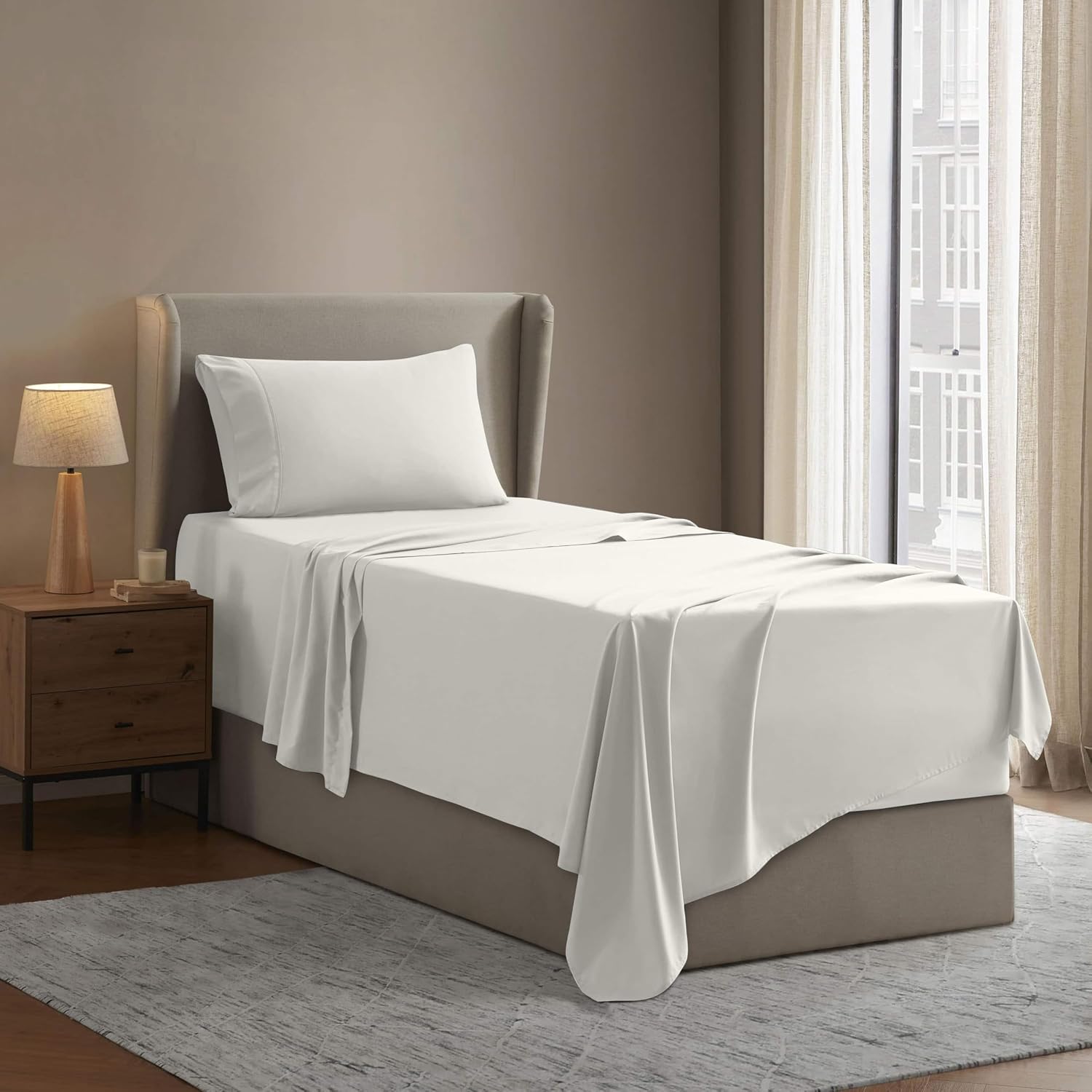 Nestl Twin XL Sheet Set (Off White)