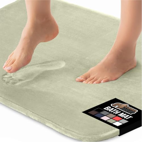 GORILLA GRIP Memory Foam Bath Mat — 60x24, Sage