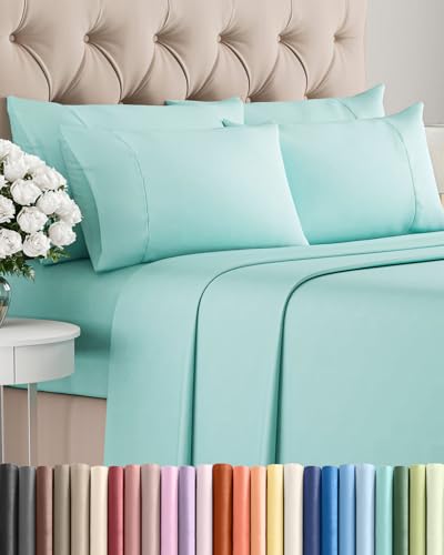 King 6 Piece Sheet Set - Spa Blue