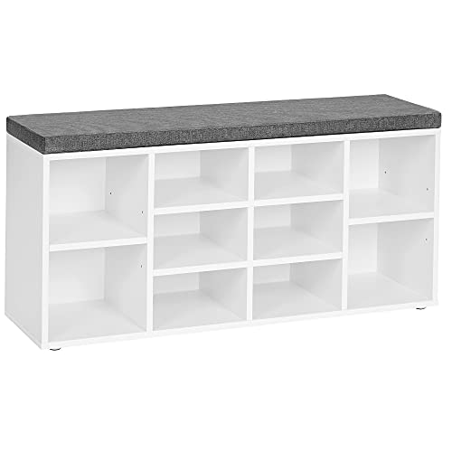 VASAGLE CUSTOS 10-Compartment (Cloud White)