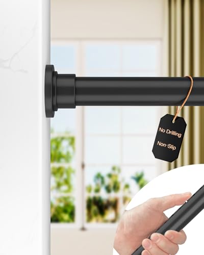 ALLZONE Tension Curtain Rod (Black)