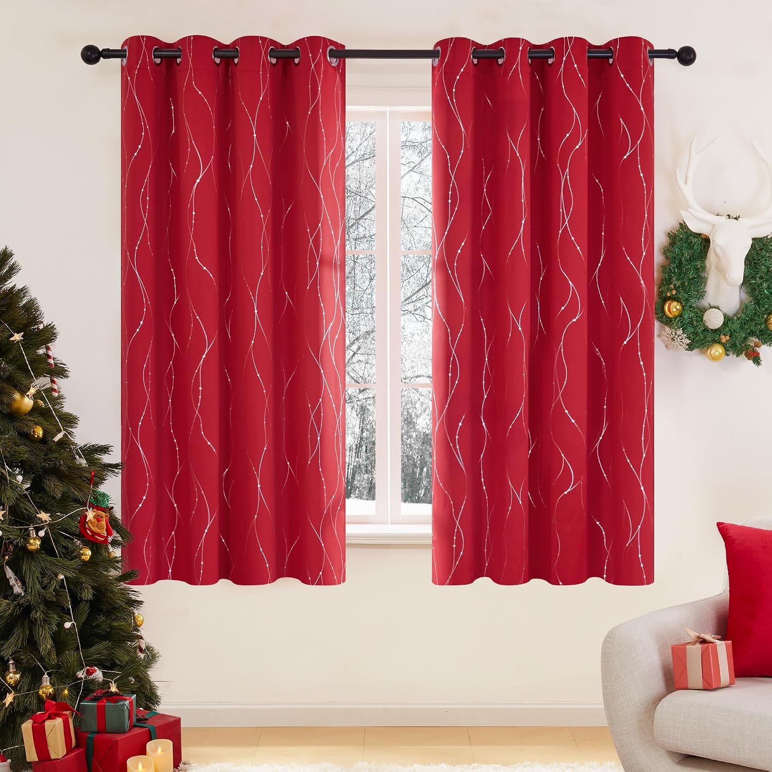 Deconovo Red Tripleweave