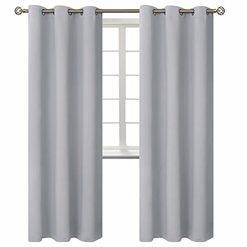 BGment Room Darkening Curtains 42 x 84 (Light Grey)