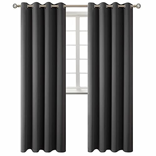 BGment Blackout Curtains (52 x 95, Dark Grey)