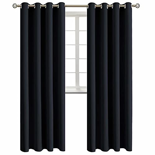 BGment Blackout Curtains, Black