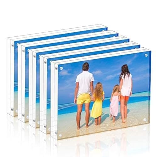 Meetu Acrylic Picture Frame 6x8 (5 Pack)