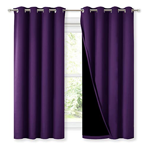 NICETOWN 100% Blackout Curtain Panels