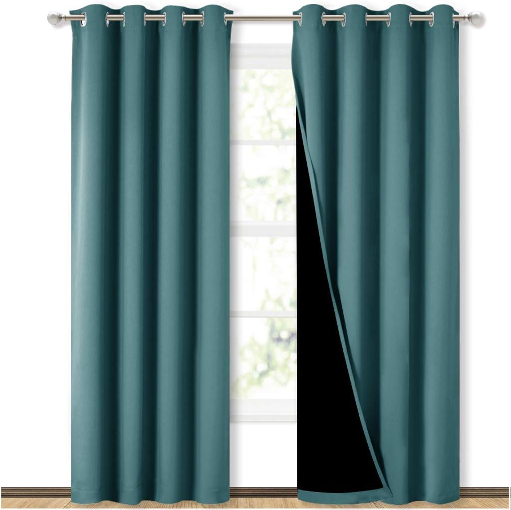 NICETOWN Complete 100% Blackout Curtain Set