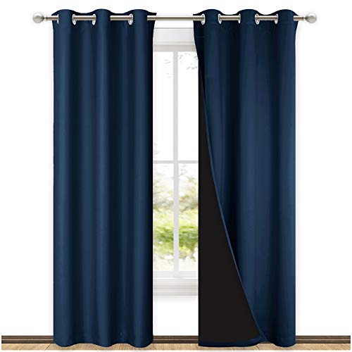 NICETOWN Complete 100% Blackout Curtain Set (42 x 84)