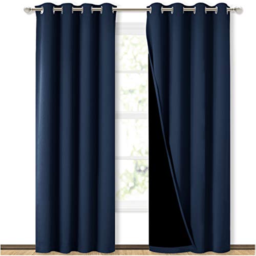 NICETOWN 100% Blackout Curtain Set
