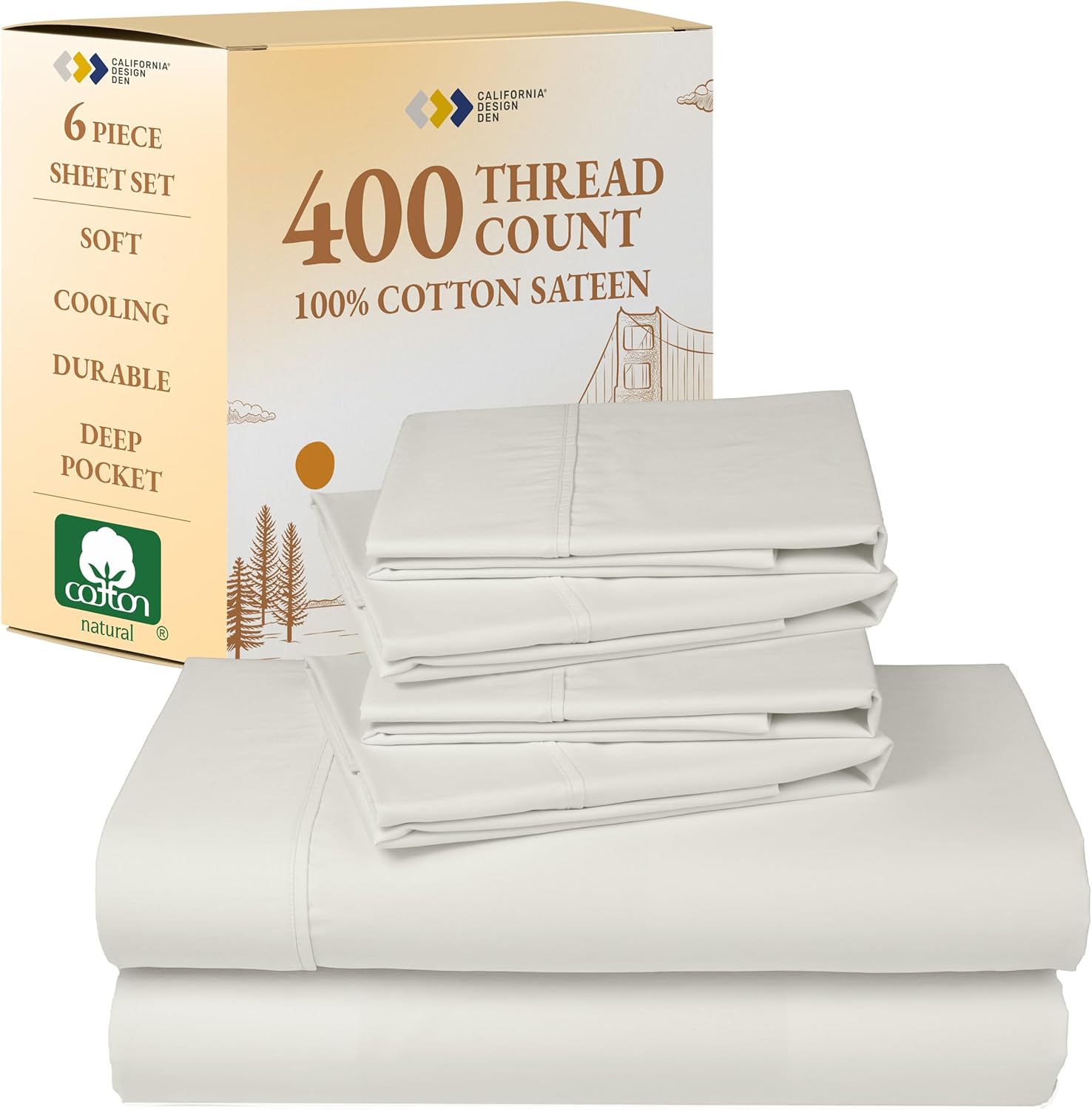 California Design Den 400 TC Cotton