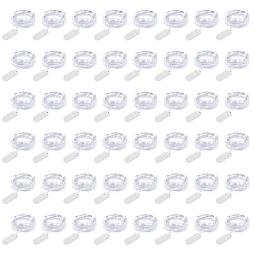 MUMUXI 48 Pack Cool White Battery Lights