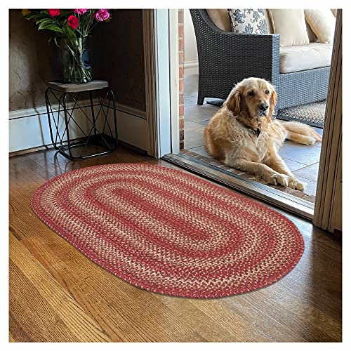 Homespice Apple Pie Oval Braided Rug