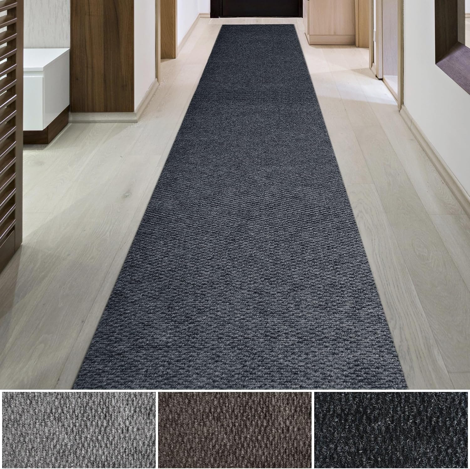 iCustomRug Mudroom Mat 6x10ft Charcoal